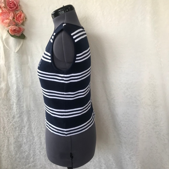 *4/$20* Izod Navy Blue & White Stripe Tank - Picture 2 of 5